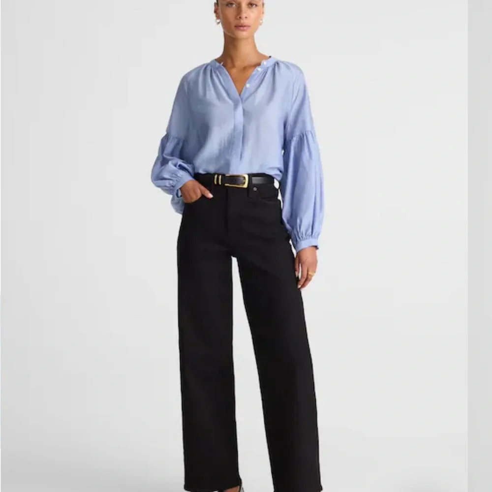 Light Blue Women's Blouse - Picture 2 of 7